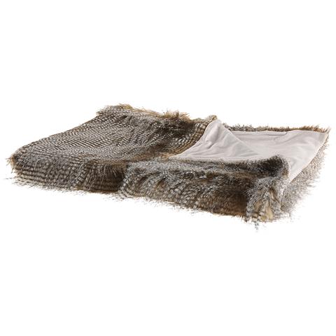 Coperta Asdad Tessuto 180 X 220 Cm Marrone - Foto 2