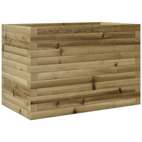 Fioriera Da Giardino 70x40x45,5 Cm In Legno Di Pino Impregnato - Foto 2