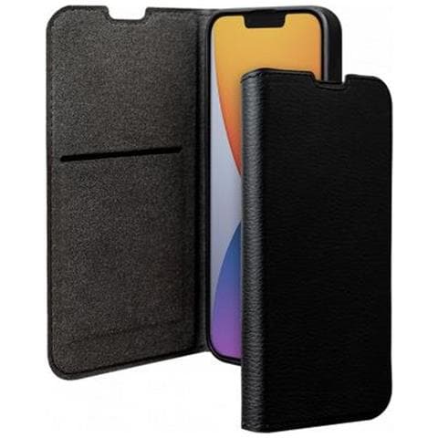 Custodia Per Iphone 14 Folio Wallet Con Portacarte E Supporto Video, Nero - Foto 1