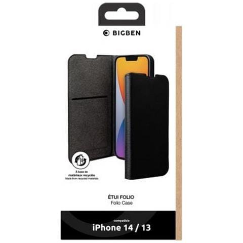 Custodia Per Iphone 14 Folio Wallet Con Portacarte E Supporto Video, Nero - Foto 2