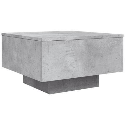 Tavolino Da Salotto Grigio Cemento 55x55x31cm Legno Multistrato - Foto 2
