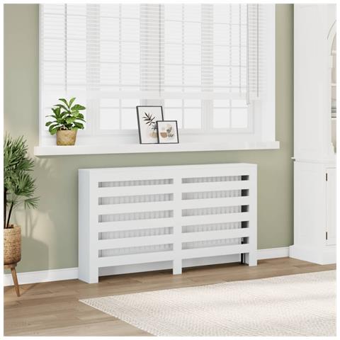 Copertura Termosifone Bianca 149x20x82 Cm Legno Multistrato - Foto 1