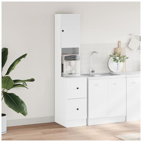 Mobile Da Cucina Bianco 35x50x180 Cm In Truciolato - Foto 3