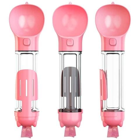 Bottiglia Portatile Multiuso Per Animali Domestici, 500 Ml, Rosa - Foto 1