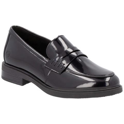Black Elegant Closed Ladies Shoes Mocassino Pelle Scarpe Donna Nero Eu 38, D1u01-00 - Foto 1