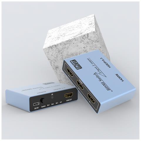 Yz-sw301 Commutatore Hdmi 4k Con Telecomando Ir - Foto 5