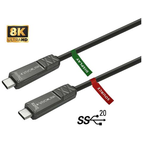 Prousbcmm12.5op Cavo Usb 12,5 M Usb 3.2 Gen 2 [3.1 Gen 2] Usb C Nero (usb-c To Usb-c Cable 12.5m - For Av - War - Foto 1