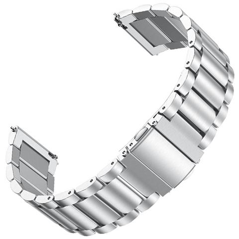 Cinturino Per Orologio In Acciaio Inossidabile: Vestibilità Comoda E Sicura Silver 22 Mm - Foto 1