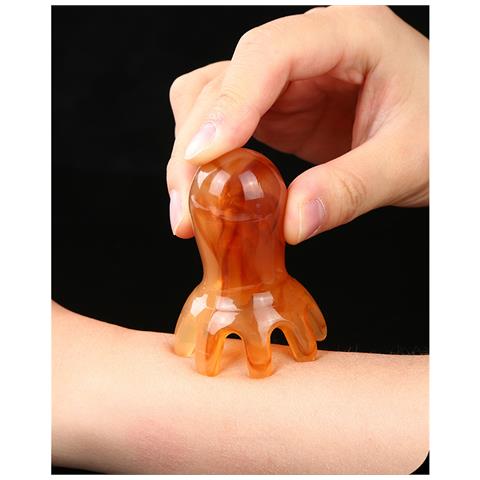 Massaggiatore Per Cuoio Capelluto A Forma Di Polpo - Pettine Da Massaggio Grande Per Agopuntura Green - Foto 4