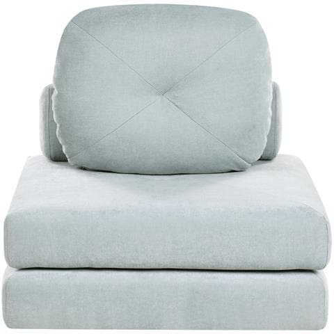 Divano Letto Singolo Olden Ciniglia Azzurro - Foto 2