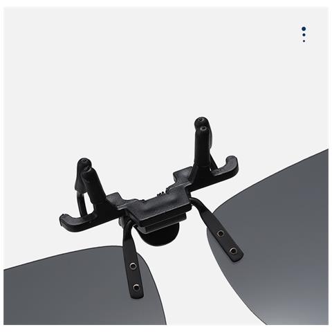 Occhiali Da Sole Polarizzati Clip-on - Specchio Taglia Media Black - Foto 1