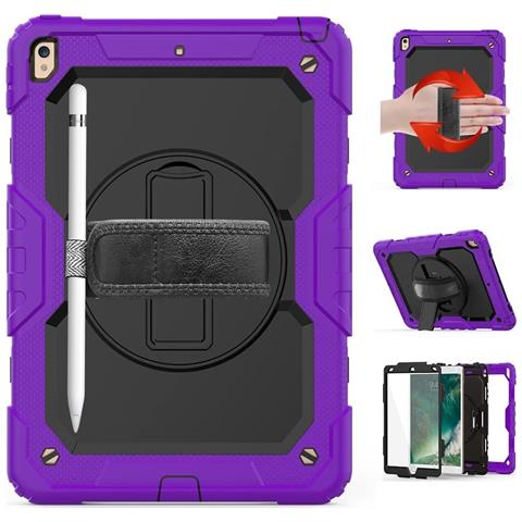 Custodia Per Ipad 9/8/7 10.2” Con Supporto E Tracolla Viola - Foto 2