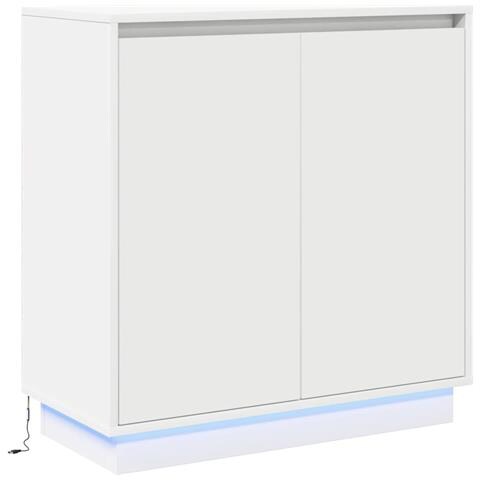 Credenza con porta Bianco 71 x 34.5 x 75 cm Legno multistrato - Foto 1