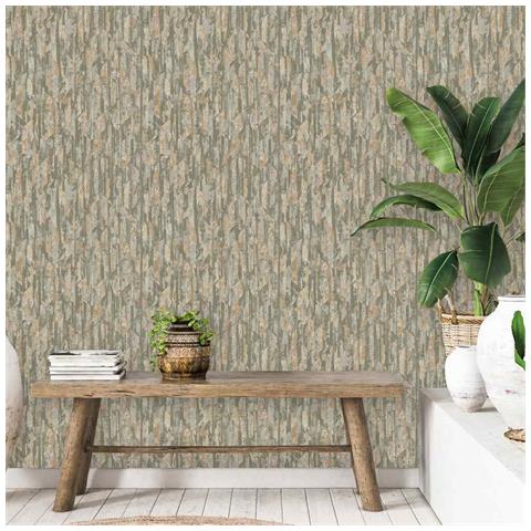 Carta da Parati Phoenix Verde e Beige - Foto 2