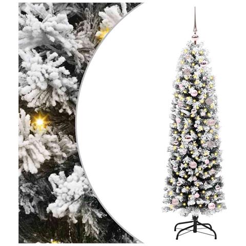 Albero di Natale artificiale con 150 LED Verde 150 cm - Foto 1