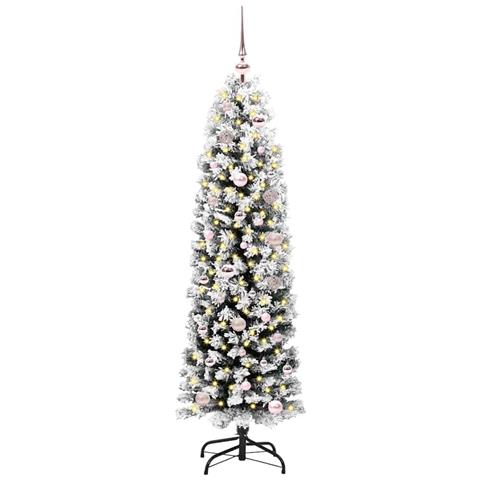 Albero di Natale artificiale con 150 LED Verde 150 cm - Foto 2
