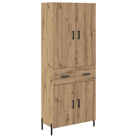 Credenza con cassetto Rovere artigianale 69,5 x 34 x 180 cm - Foto 1