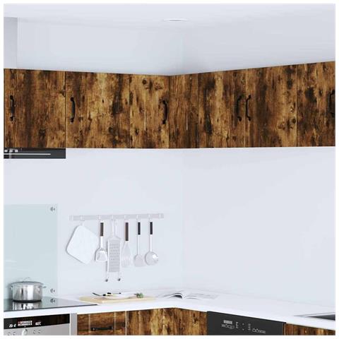 Pensile cucina Rovere fumé 57 x 57 x 40 cm Legno multistrato - Foto 2