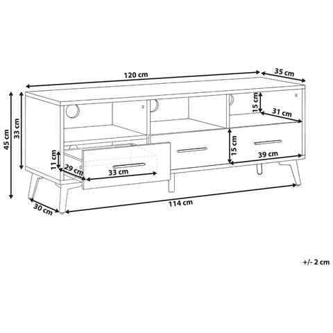 Mobile Tv Kitimat Marrone Chiaro - Foto 4