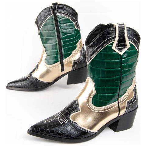 Stivaletto Con Tacco Botinia8 Verde. - Foto 1