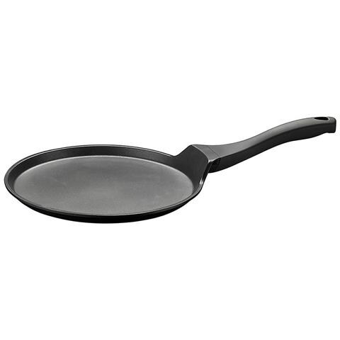 Crepiera 25 cm con PRO - Rivestimento Antiaderente a 3 Strati Senza PFOA - Manico Soft Touch - Compatibile con Tutti i Piani Cottura, Incluso Induzione - Ideale per Crepes e Piadine - Made in Italy - Foto 1