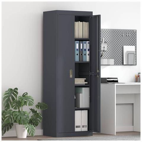 Armadio Antracite 60 x 40 x 180 cm Acciaio - Foto 2
