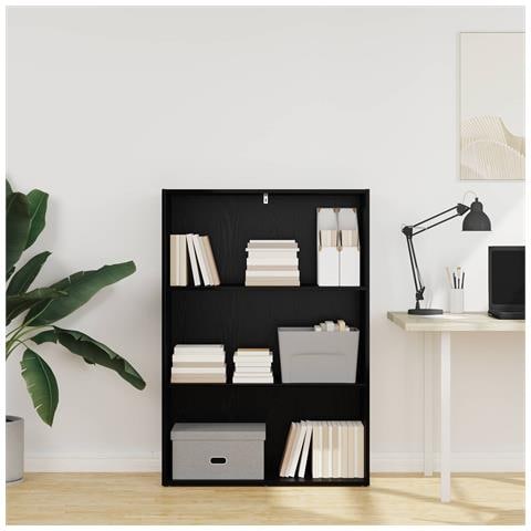 Libreria Rovere Nero 60 x 30 x 76.5 cm Legno multistrato - Foto 2