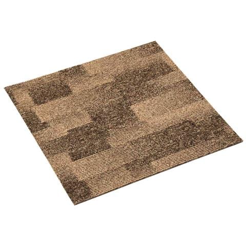 Moquette per pavimenti 20 pcs Marrone 50 x 50 cm PP - Foto 1