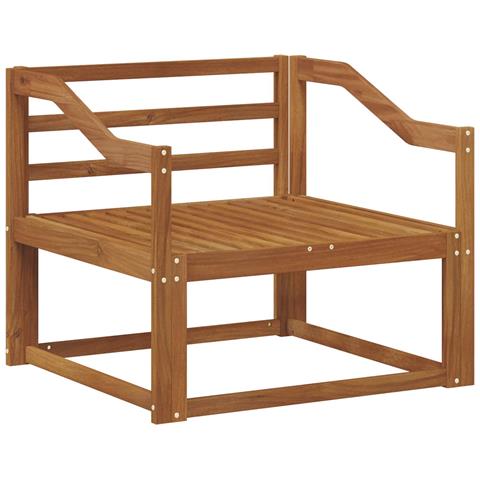 Divano centrale per esterno Legno di Acacia Massello Naturale - Foto 1