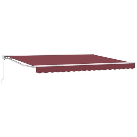 Tenda retrattile manuale Borgogna 5 × 3,5 m - Foto 1