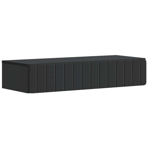 Tavolino da Parete Laterale Nero 87,5 x 34,5 x 17 cm - Foto 1