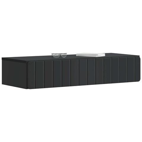 Tavolino da Parete Laterale Nero 87,5 x 34,5 x 17 cm - Foto 2