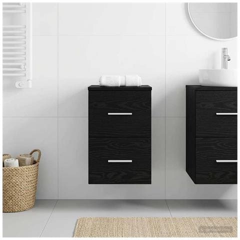 Armadio Bagno In-between Rovere Nero 30 x 35 x 50 cm - Foto 8
