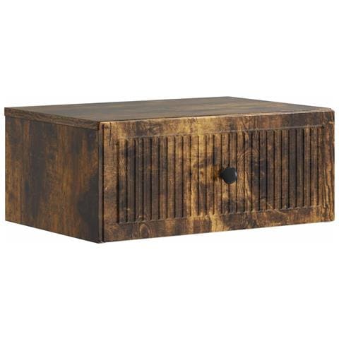 Armadio da Notte con cassetto Rovere Fumo 49 x 34,5 x 20 cm - Foto 1