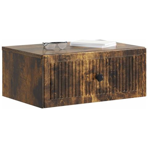 Armadio da Notte con cassetto Rovere Fumo 49 x 34,5 x 20 cm - Foto 2