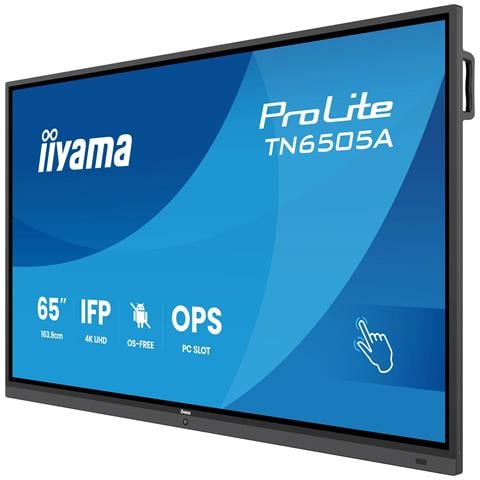 TN6505A-B1AG visualizzatore di messaggi Pannello piatto interattivo 163,8 cm (64.5") 500 cd /m² 4K Ultra HD Nero Touch screen - Foto 9