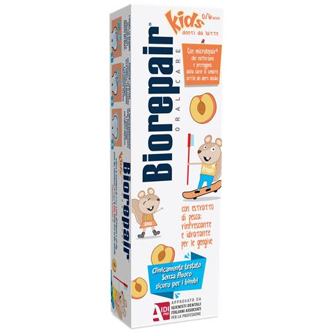 Biorepair Oral Care Kids 0-6 Anni Denti da Latte Dentifricio con Estratto di Pesca 50 ml - Foto 1