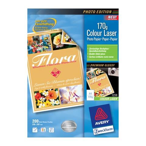 Carta bianca fotografica patinata fronte / retro da 210 x 297 - Foto 1