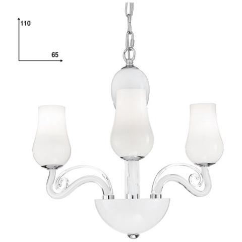 I-ANGEL / 3- Lampadario sospeso elegante dalla forma floreale 40 watt E14 - Foto 1