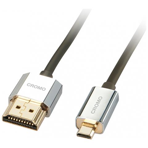 Cavo Slim HDMI High Speed A / D CROMO®, 0,5m - Foto 2