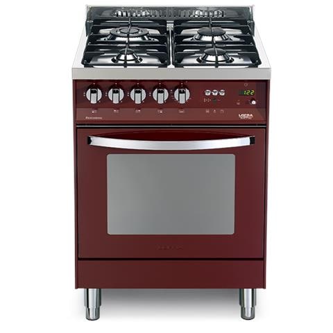 Cucina a Gas PR66GVT / C 4 Fuochi a Gas Forno a Gas Ventilato Classe A Colore Rosso Burgundy - Foto 6