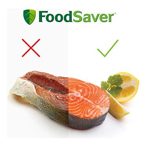 FFS005X Macchina per Sottovuoto Alimenti, 10 Sacchetti Pretagliati, 1 Rotolo da 3 m, 1 Barattolo, Porta Rotolo con Taglierina, Tubo Aspirazione Aria da Contenitori e Accessori - Foto 2