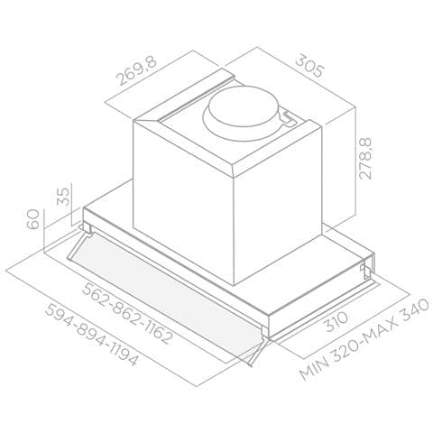 Cappa da Incasso BOXIN IX / A / 60 da 60 cm Colore Inox - Foto 6