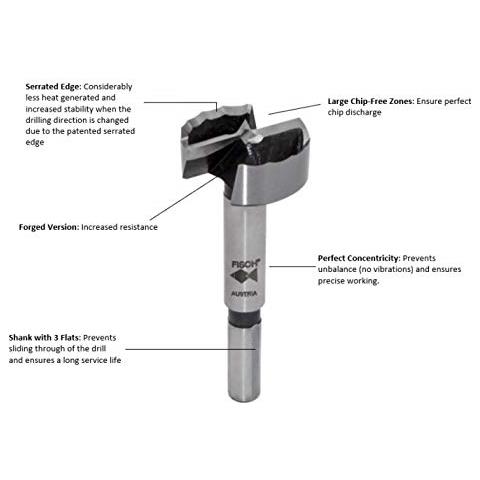 Fisch - Punta Forstner Con Fresa Ondulata, 031703000 - Foto 2