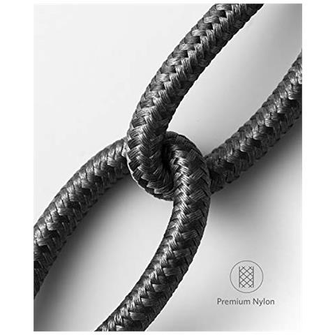 2-pack 3.3ft 1m Premium Nylon Fulmini Cavo Apple Mfi Certificato Per New Airpods Iphone Caricabatterie Iphone Xs Xs Max Xr Iphone X 88 Plus 77 Plus 66 Pi Ipad Pro Air 2 E Altro - Foto 2