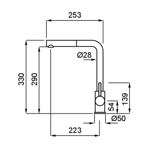 Miscelatore Cucina Trail Plus K86 Monocomando con Canna Girevole e Doccetta Estraibile Colore Nero - Foto 2