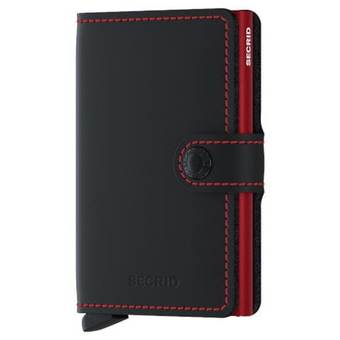 Miniwallet Secrid Mm Matte Black Red - Foto 1