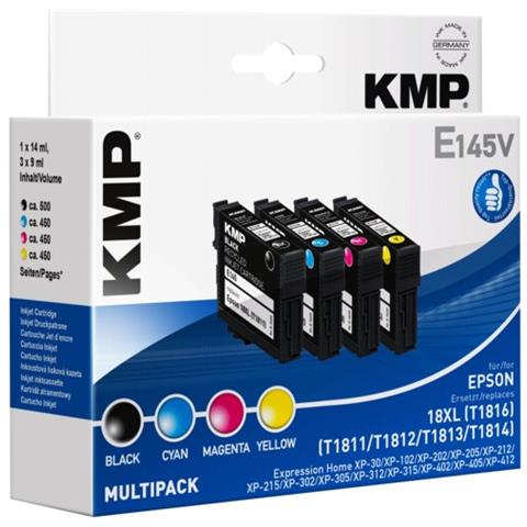 E145V Multipack BK / C / M / Y compatibile con Epson T1816 - Foto 1