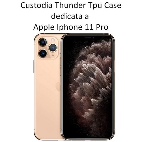 Custodia Tpu Silicone Cover Case Per Apple Iphone 11 Pro Black - Foto 2