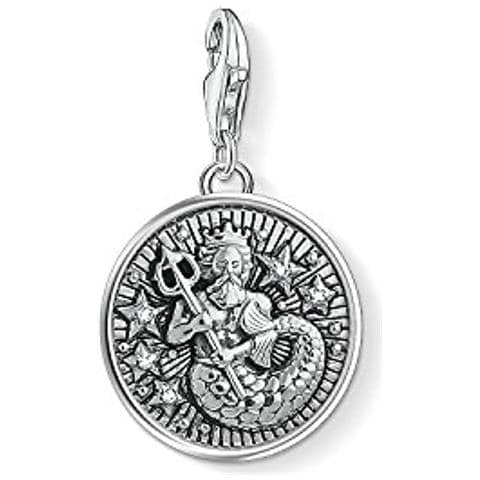 Pendente A Medaglione Da Unisex Argento Sterling 925 (1) - Foto 1